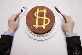 dollars gateau